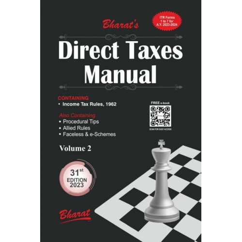 Bharat's Direct Taxes Manual 2023 [DT 3 HB Volumes]